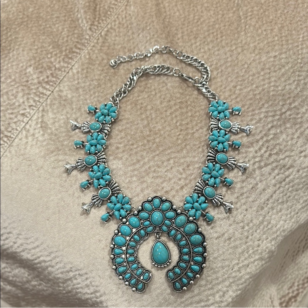 Turquoise Statement Necklace